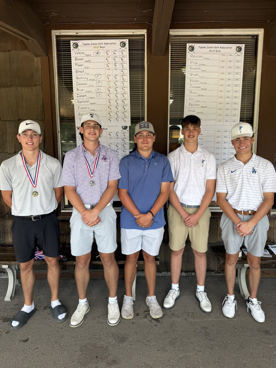 jack_donovan13's tweet photo. I took 1st place with a 71 (+1) in my first Topeka Junior Golf tournament of the summer at Cypress Ridge. Looking forward to the rest of the summer. https://t.co/uHYdtAimvL