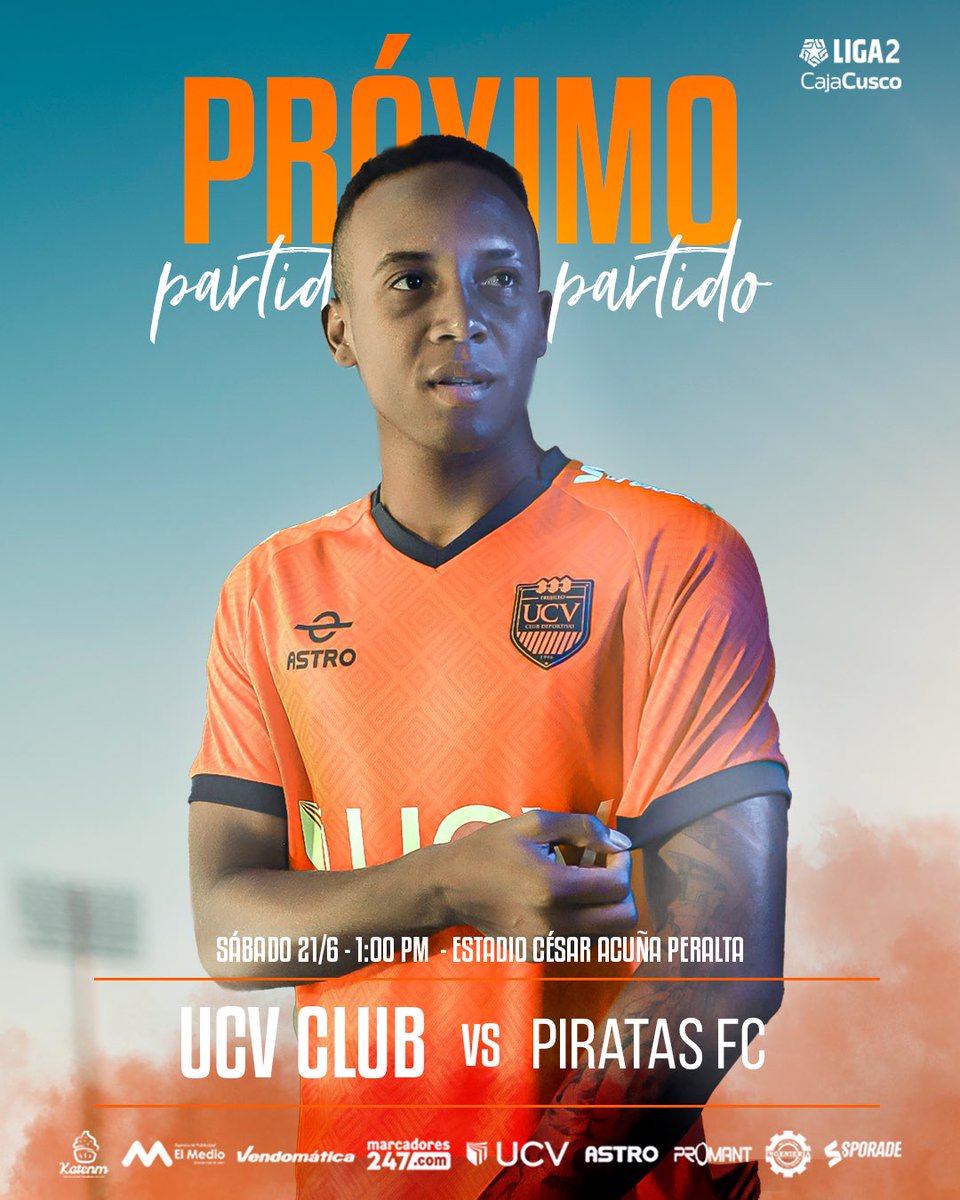 ¡𝐄𝐥 𝐩𝐫ó𝐱𝐢𝐦𝐨 𝐩𝐚𝐫𝐭𝐢𝐝𝐨 𝐥𝐨 𝐣𝐮𝐠𝐚𝐦𝐨𝐬 𝐣𝐮𝐧𝐭𝐨𝐬! 🧡

¡𝚃𝚎 𝚎𝚜𝚙𝚎𝚛𝚊𝚖𝚘𝚜 𝚎𝚗 𝚌𝚊𝚜𝚊! 

🆚 #PirataFc
🕙 1:00 p.m.
🗓️ 21/06

#FuerzaVallejo #VallejoEsTrujillo #LaFuerzaNoSeCansa