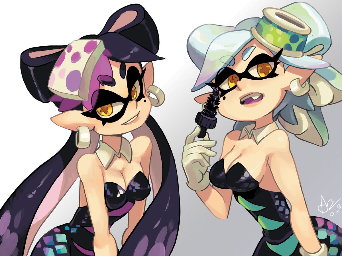 シオカラーズ(スプラトゥーン) ,シオカラーズ 「Oh yea, that's no probbbb~」|o_8 Alex Ahadのイラスト