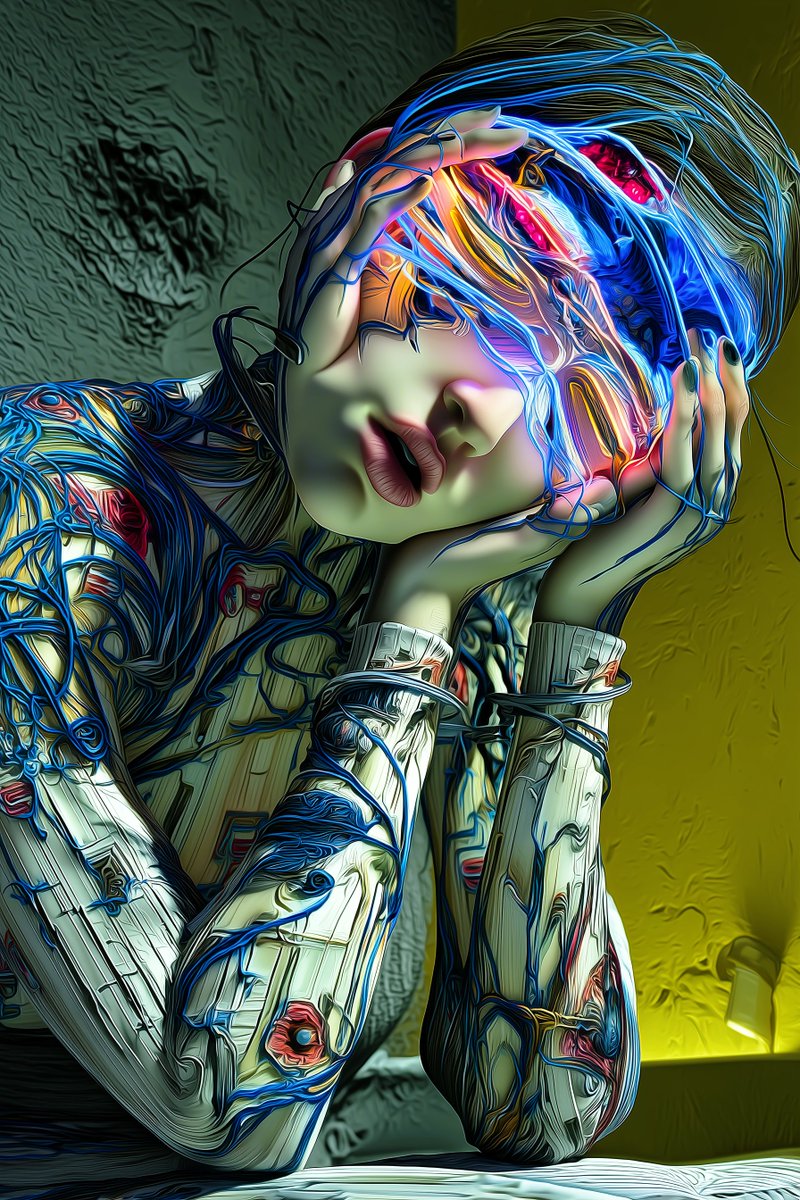 Maryannead's tweet image. &quot;Vibe Coding&quot; is my love-letter to immersion—those hours when screen-glow swallows the room and you half-forget whether you’re piloting the code or the code is piloting you.
#nftart #digitalart #collectiondrop #superrare #movingart #conceptualart