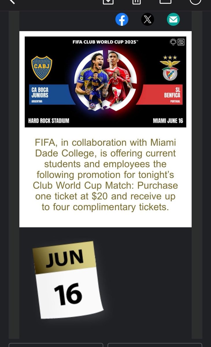 Mira que es un partido de nivel entre dos históricos... y están "regalando" entradas, imagina para el resto de partidos, el Mundialito un buen negocio para generar ingresos en algunos, y una payasada como torneo.  Son hechos