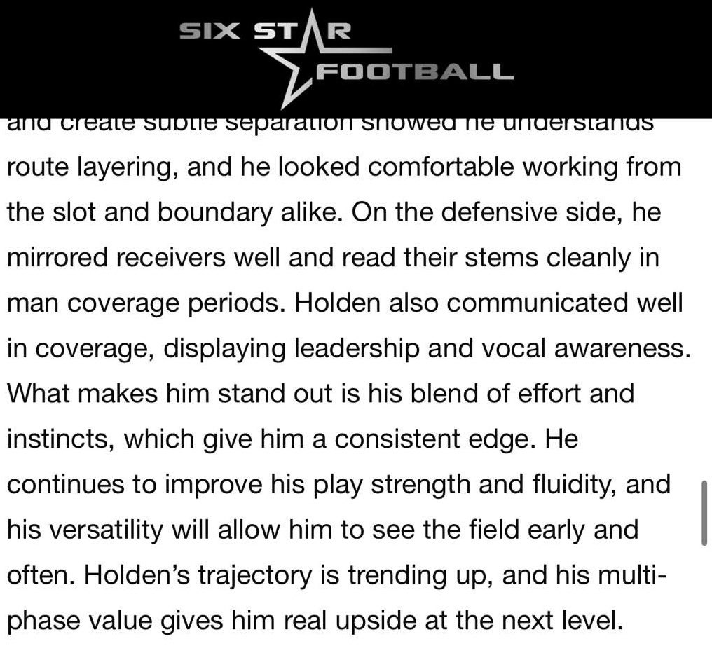 Kaedyn Holden (@kaedynholden8) on Twitter photo Thank you <a href="/sixstarfootball/">Six Star Football | PLUS+</a> for the write up!!
<a href="/MJ_NFLDraft/">Mark Johnson</a> <a href="/GoslingFootball/">Watertown Goslings Football</a> <a href="/alex_crogan/">Alex Crogan</a> <a href="/bench424nmore/">Mark Gibson</a> <a href="/B19Kamrath/">Benji Kamrath</a> Thank you <a href="/sixstarfootball/">Six Star Football | PLUS+</a> for the write up!!
<a href="/MJ_NFLDraft/">Mark Johnson</a> <a href="/GoslingFootball/">Watertown Goslings Football</a> <a href="/alex_crogan/">Alex Crogan</a> <a href="/bench424nmore/">Mark Gibson</a> <a href="/B19Kamrath/">Benji Kamrath</a>