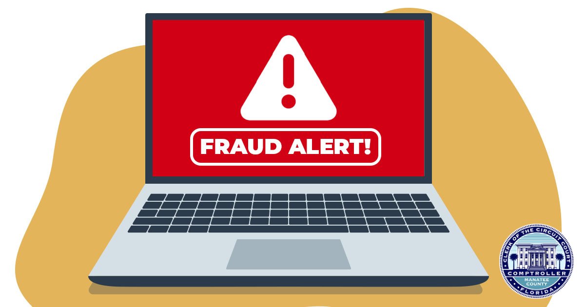 FRAUD ALERT: Be aware of fraudulent websites and social media accounts impersonating the official PayFLClerk.com payment platform.

Manatee County customers should visit ManateeClerk.com for secure online payments.

Questions? Call (941) 749-1800.

#ScamAlert