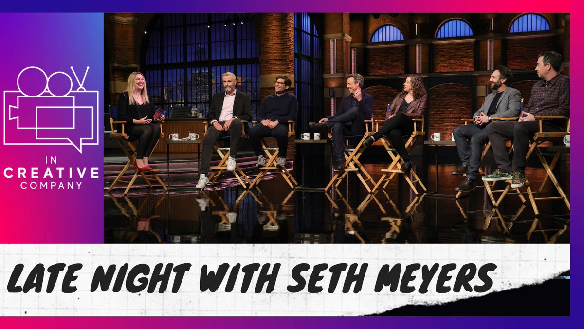 theincreativeco's tweet image. Go Behind the scenes of writing for Late Night With Seth Meyers as we talk with Seth Meyers and writers Alex Baze, Sal Gentile, Jenny Hagel, Seth Reiss and Mike Scollins
Watch here: youtu.be/lDpNEiojsk8