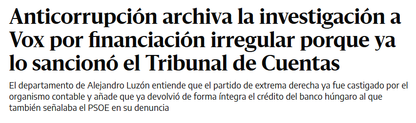 GualterMatao🔻 (@auroraiterum) on Twitter photo <a href="/Santi_ABASCAL/">Santiago Abascal 🇪🇸</a> A ver, ILUMINÁO DE LOS COJONES, que hayan archivado la investigación no quiere decir que no os financiarais irregularmente. Si no que ya os castigó el Tribunal de Cuentas.
J
Ó
D
E
T
E
T
Ú <a href="/Santi_ABASCAL/">Santiago Abascal 🇪🇸</a> A ver, ILUMINÁO DE LOS COJONES, que hayan archivado la investigación no quiere decir que no os financiarais irregularmente. Si no que ya os castigó el Tribunal de Cuentas.
J
Ó
D
E
T
E
T
Ú