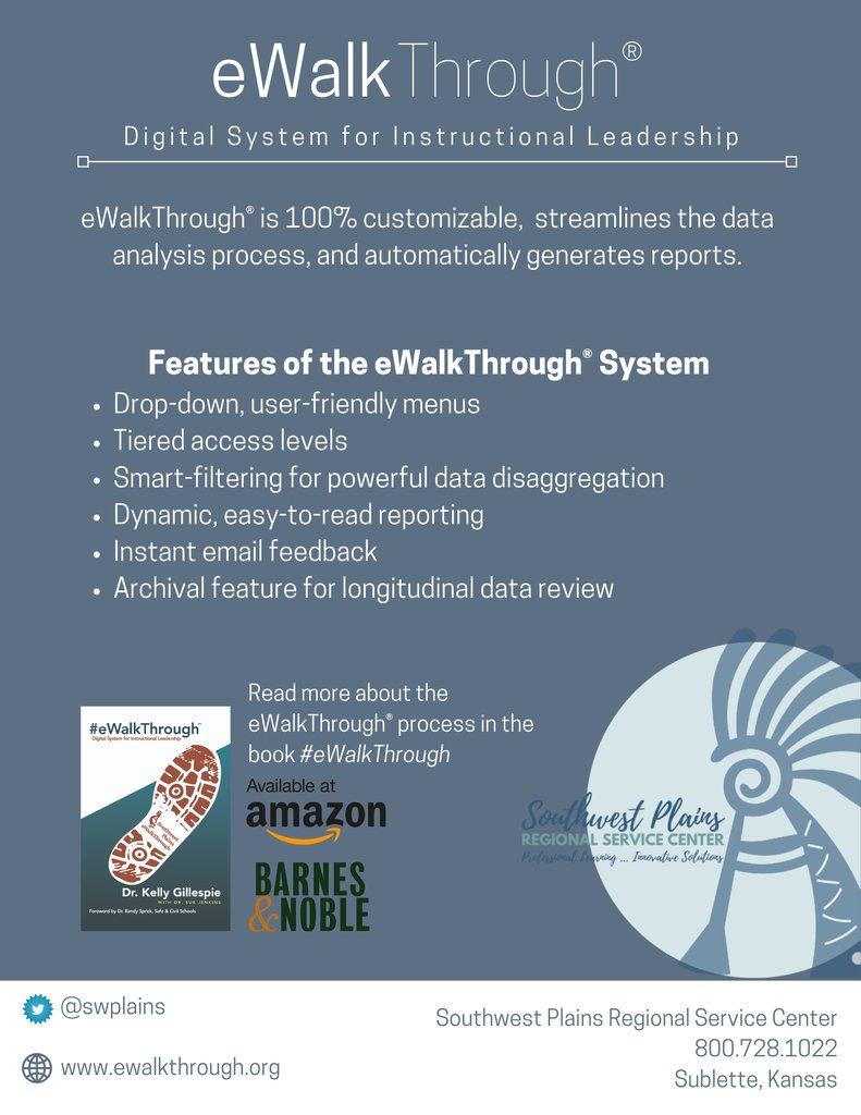 Southwest Plains (@swplains) on Twitter photo There are more expensive options & free options out there. But eWalkThrough® #eWalkThrough makes giving staff meaningful feedback convenient and instantaneous. Fully customizable and collects useable data for school improvement. Call for a demo or for more information. <a href="/swplains/">Southwest Plains</a> There are more expensive options & free options out there. But eWalkThrough® #eWalkThrough makes giving staff meaningful feedback convenient and instantaneous. Fully customizable and collects useable data for school improvement. Call for a demo or for more information. <a href="/swplains/">Southwest Plains</a>