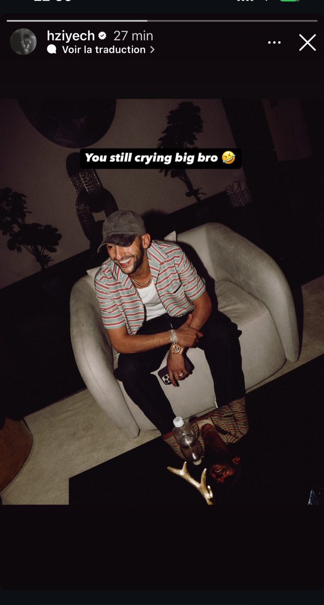 La story énigmatique de Ziyech sur Instagram 📲🤔

"Tu pleures encore grand frère 🤣"