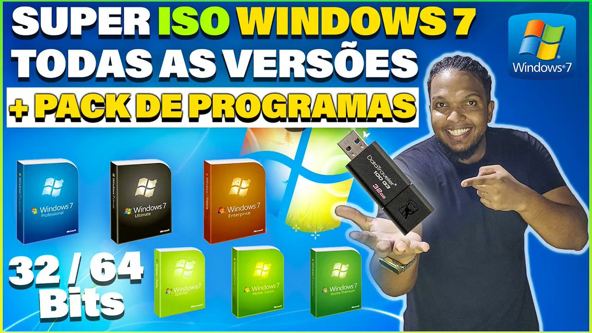 marconewboss's tweet photo. Como Baixar Super ISO Windows 7 Todas As Versões 32 e 64 Bits + Pack de Programas ( Pendrive )
🟢Vídeo Completo:https://t.co/wGi9j7yLSi
#windows7 #superiso #formataçãopc #pendrivebootavel #tecnologiabrasil #packdeprogramas #windows7ultimate #formatarpctutorial #windows7iso https://t.co/gA0xjVspnZ