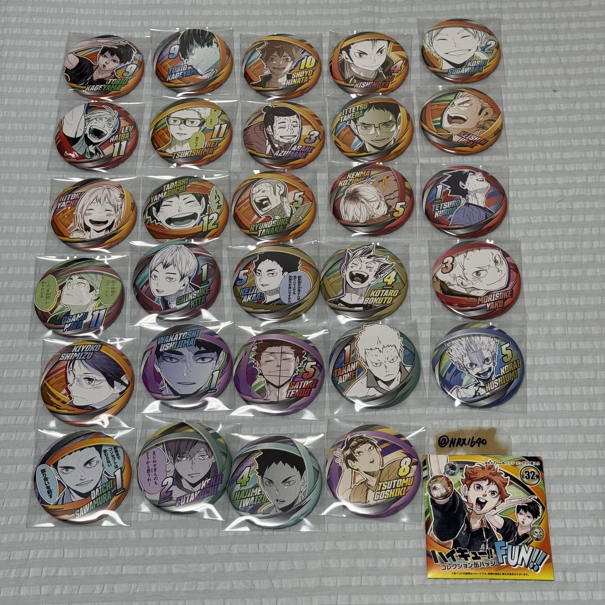 NRX1640's tweet photo. 【交換】ハイキュー!! ファンパック 
fanpark 缶バッジ
譲：画像1 求：同種 及川（画像2）
 都内手渡し（土日） or 郵送対応可能◎
お気軽にお声がけください🙇🏻‍♀️🌷 #ハイキューファンパーク #ハイキュー交換 https://t.co/M5FWaUYsFR