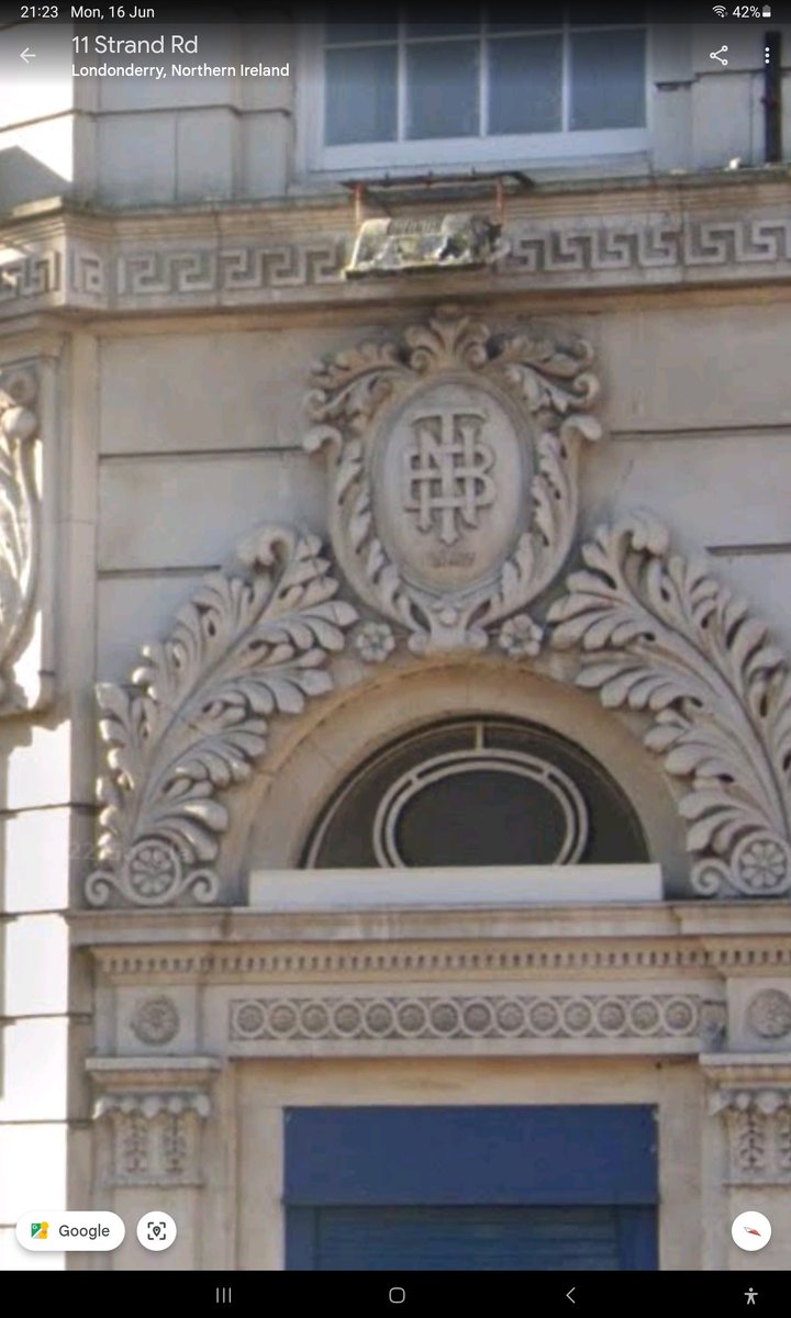 Gavin Bamford (@jggb1) on Twitter photo .<a href="/archiseek/">Paul Clerkin - Archiseek.com</a> Paul, any thoughts on what the letters above the door of this former Bank of Ireland, 15 Strand Road, L'derry represents? .<a href="/archiseek/">Paul Clerkin - Archiseek.com</a> Paul, any thoughts on what the letters above the door of this former Bank of Ireland, 15 Strand Road, L'derry represents?