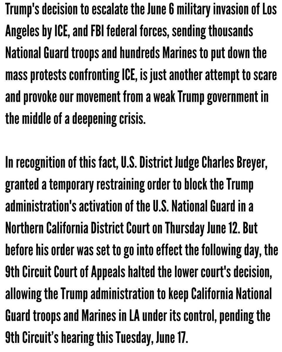 followbamn's tweet image. Attention Bay Area! Important court date tomorrow (Tuesday) in SF at 9th circuit court of appeals. 

9th circuit court: Don’t enable Trump’s fascist takeover! 

BAMN.com

#iceoutofla #nokings #immigrantrights #stoptrump #stopfascism #SF #SanFrancisco #BAMN