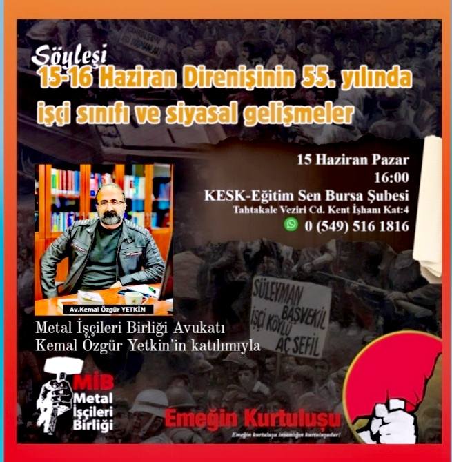 ozgryetkin's tweet photo. İşçi sınıfının Büyük 15/16  Haziran direnişini unutmadık.. https://t.co/UeQaCqXHAf