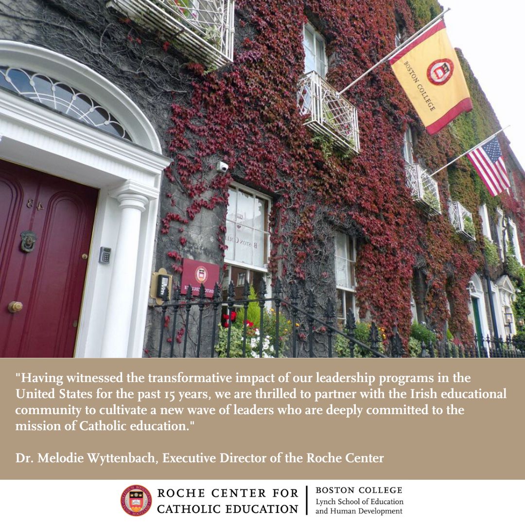 The Roche Center for Catholic Education, in partnership with Boston College Ireland, is proud to announce a new initiative to cultivate future leaders for Irish Catholic schools!

Read more:  bc.edu/content/bc-web…