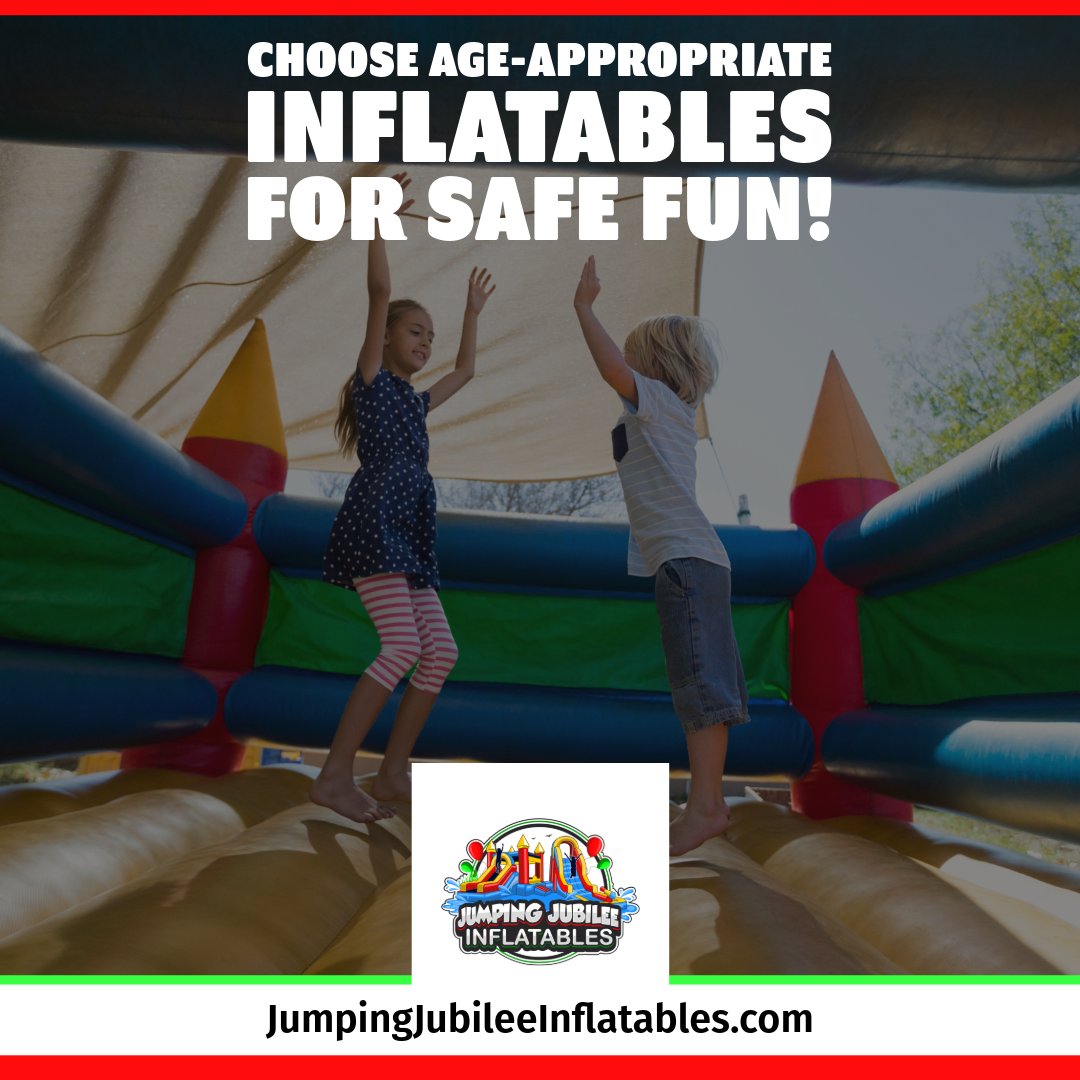jj_inflatables's tweet image. 🎈 Choose age-appropriate inflatables for safe fun!

The Best Inflatable Rentals in Daphne: jumpingjubileeinflatables.com

🏰 Our kid-friendly rentals create unforgettable party moments.

#KidsInflatables #SafePartyFun #DaphneEvents #JumpingJubilee #FamilyFun