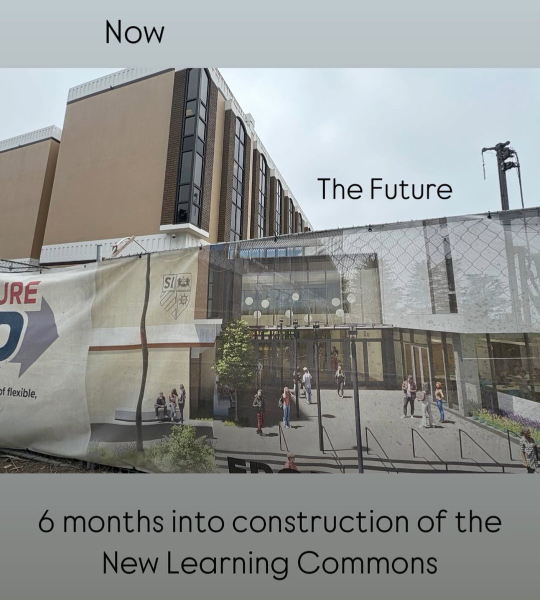 We are 6 months into construction of SI's New Learning Commons. This 165,000 square foot building will define Jesuit education in San Francisco into the next century. Learn more here --&gt; siprep.org/giving/what-to…