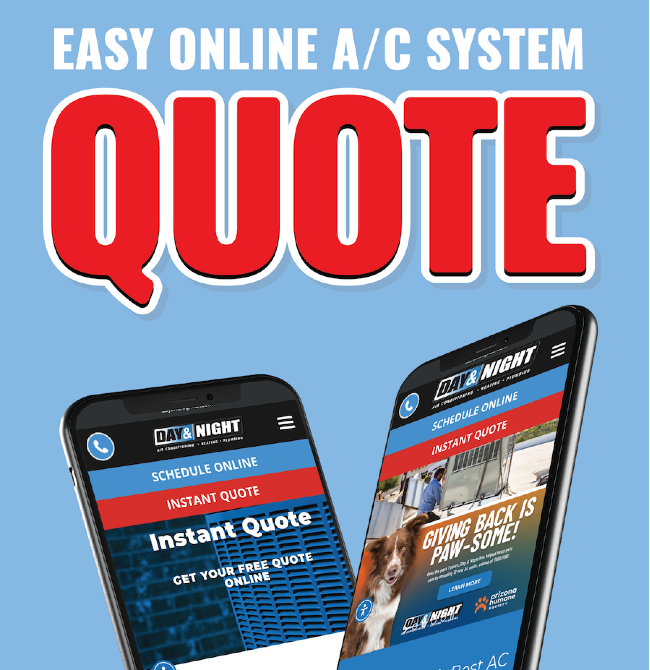 DayandNightHVAC's tweet photo. AC can’t keep up with the AZ heat? 🥵 Get an instant quote for a new unit—no calls, no visits, just fast pricing.

Visit our website to get started - 🌀 Link in bio!

#PhoenixAZ #HVAC #FreeEstimate #ACInstall #StayCool https://t.co/ze75Tbp4J0