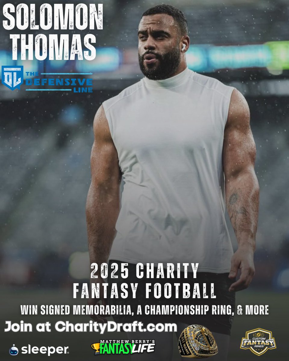 AE30Foundation's tweet image. ‼️Announcing the 1st annual Felix Anudike-Uzomah Charity Fantasy Football League! Profits support Children’s Mercy Hospitals & Clinics in Kansas City
Prizes include signed memorabilia, a championship ring, and more.
REGISTER NOW at CharityDraft.com 🏈