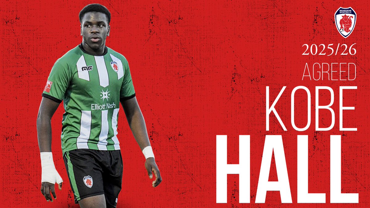 NEW ADDITION: Striker Hall Signs? Can Only Be Kobe!

To read Kobe's thoughts about re-joining Sporting, as well as the words of <a href="/ScottA_Linforth/">Scott Adey-Linforth</a>, click the link below! ❤️💚

We thank the JAK Projects &amp; Services Ltd team for sponsoring Kobe for 2025/26!

➡️ bromsgrovesporting.co.uk/new-addition-s…
