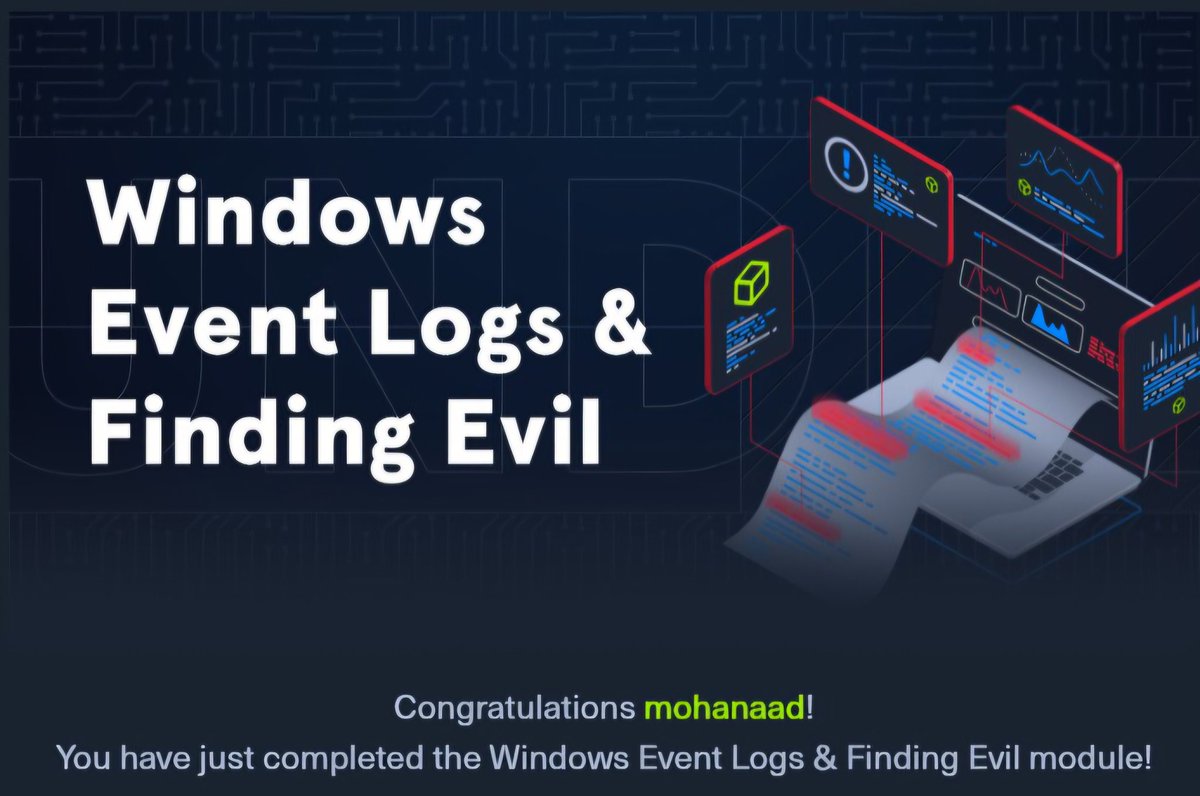 شي جميل إنك ترجع تحلل Security logs مباشرة من  Sysmon و Event Viewer بدون الـ SIEM طبعا باستخدام PowerShell علشان تسهل البحث و كتابة الكويري

و الحلو ان فيه روم كثيرة تقدم هذا الشي