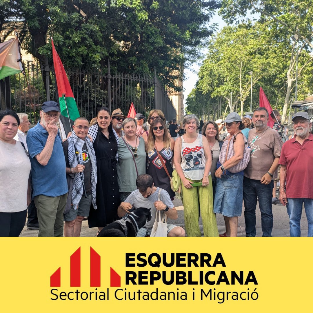 💪Amb un enorme compromís i el cor encongit ens vam adherir dissabte 14 de juny a la Marxa Global per Palestina.
☮️Tothom que prediqui la defensa dels drets humans té l'obligació de reivindicar l'alliberament de Palestina:
🛑🛑STOP GENOCIDI!!‼️