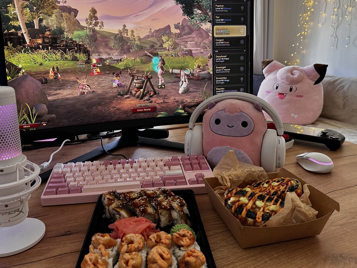 can never go wrong with wow and sushi ⁠♡