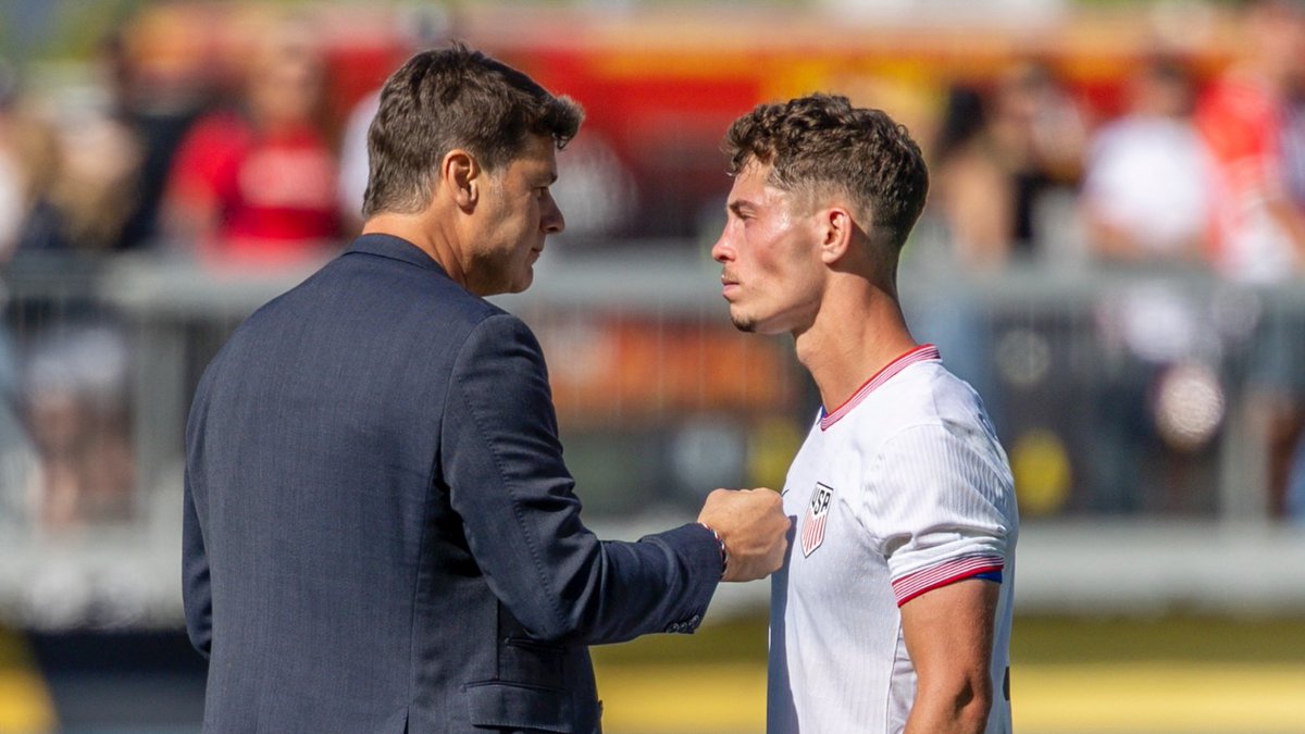 The #USMNT thrashed Trinidad and Tobago 5-0 in their 2025 CONCACAF #GoldCup opener on Sunday night in San Jose, with Poch giving #VWFC's Seb Berhalter the full 90.

Tomorrow night, it's #CanMNT's turn to try to lay down a marker vs. Honduras.

canadiansoccerdaily.com/2025/06/15/mau…