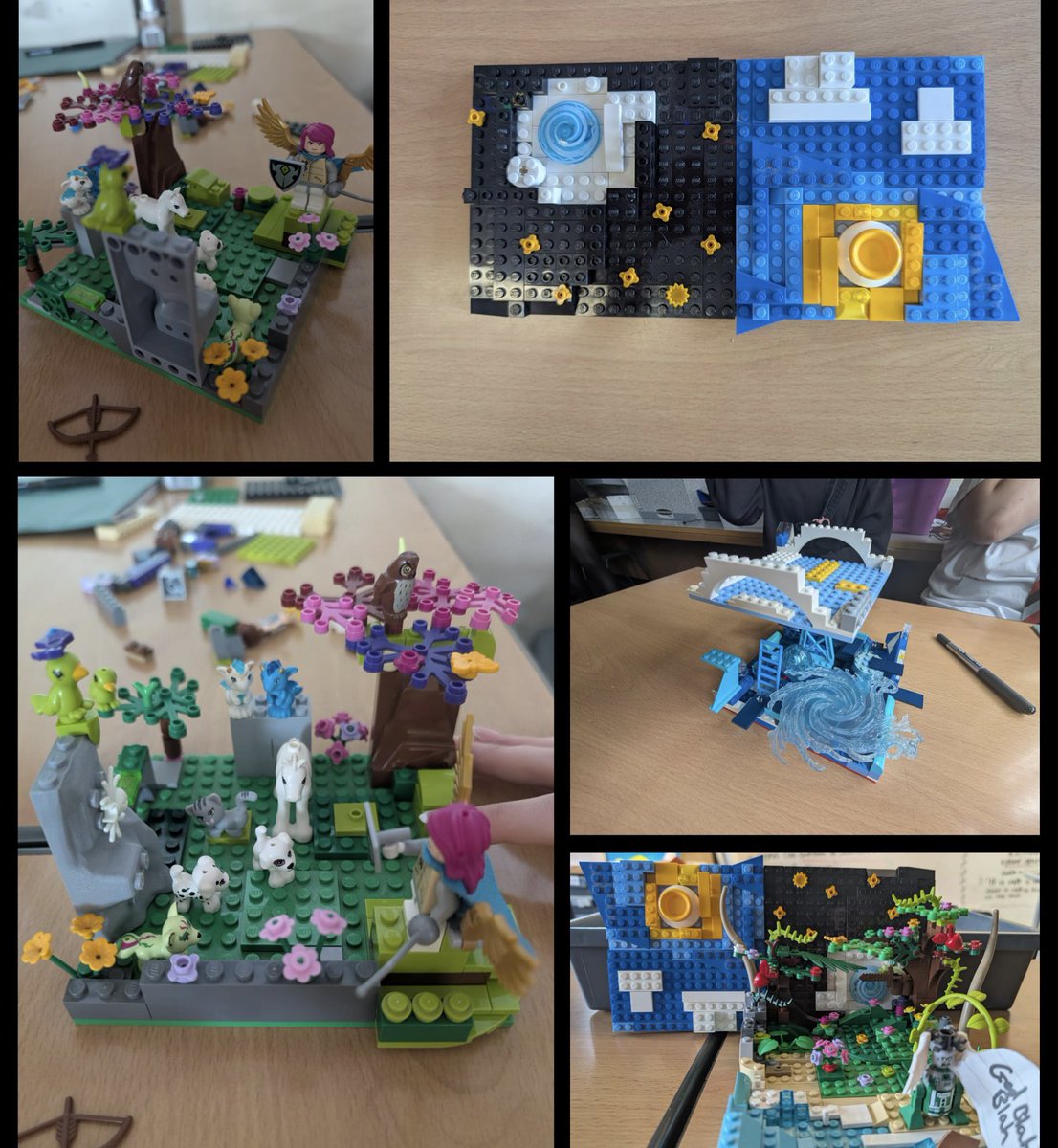 HermitageSocSub's tweet image. Inspired by Brick Testament’s innovative use of LEGO to illustrate biblical narratives 📖 Higher RMPS pupils engaged in retrieval practice by creating visual and tactile representations of the Genesis creation story #UNCRCArticle29 @HermitageAcad #ambition #playpedagogy 🌎✨