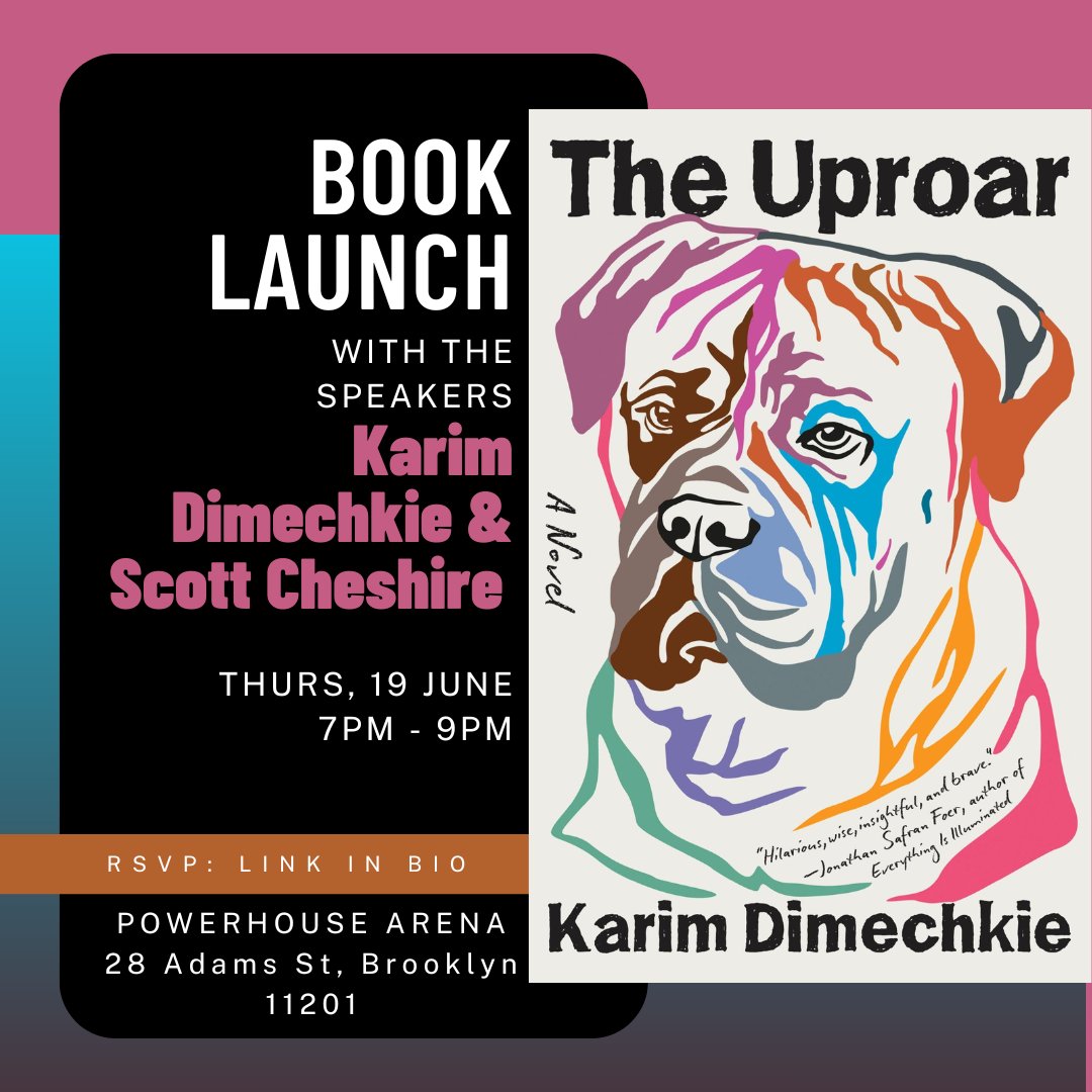 NEW YORK: join us for the launch of THE UPROAR! powerhouse-books.ticketleap.com/book-launch-th…