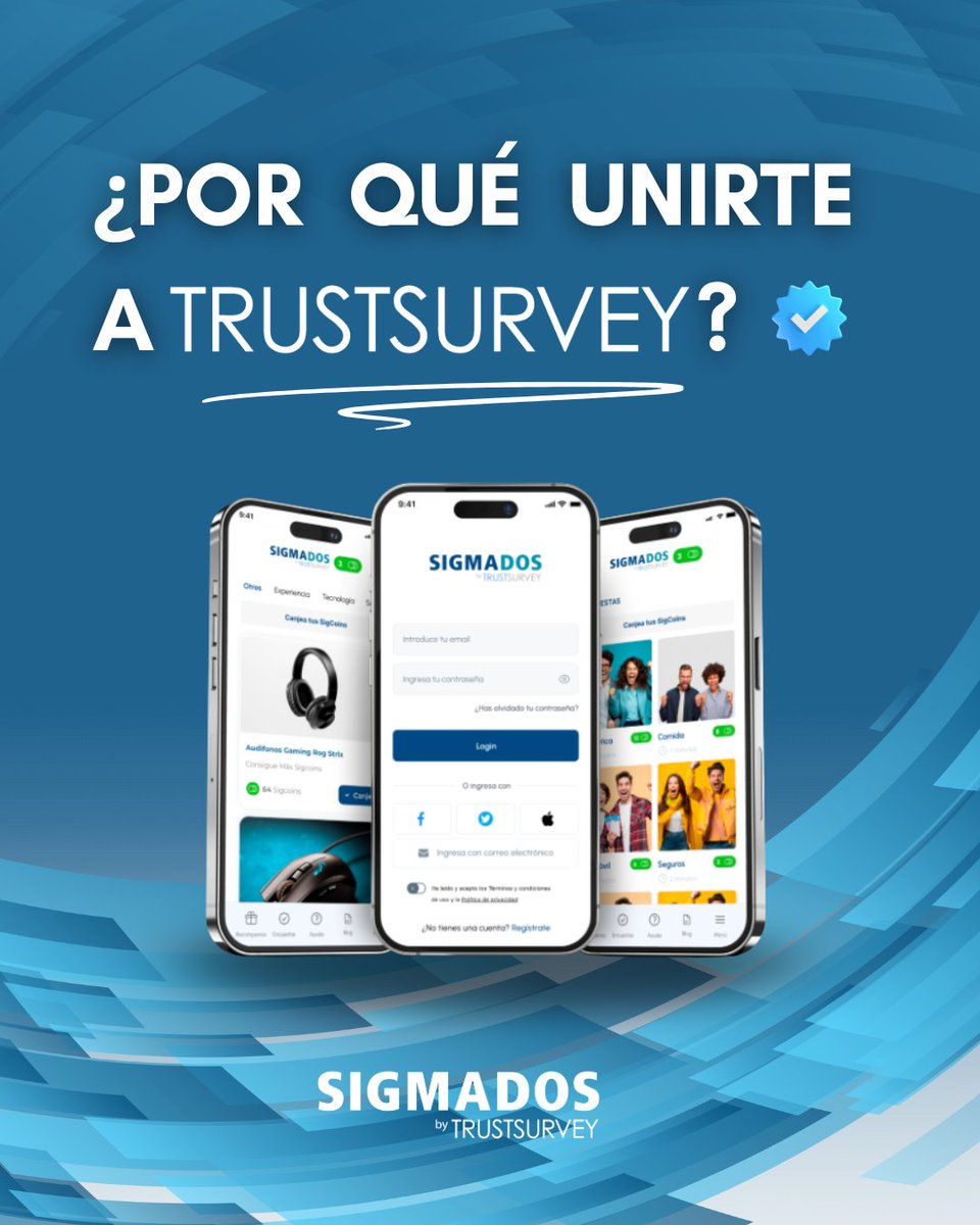 ¡Atención, comunidad de @SigmaDos!  👋 Tu voz es importante, y ahora queremos que la conviertas en acción y recompensas.

Únete a <a href="/TrustSurvey/">TrustSurvey</a>, nuestra plataforma online, y lleva tu influencia al siguiente nivel: sigmados.com/panel/#/regist…

¿Qué te espera al unirte?
🚀 Impacto real:
