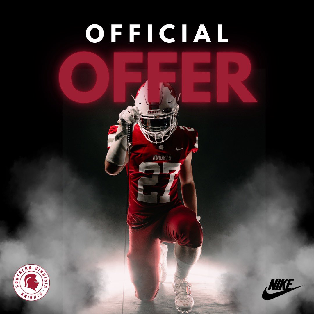 Blessed to have earned an offer from <a href="/knight_ftbl/">SVU Knights Football</a> Thank you <a href="/CoachMJMurdoch/">Mark Murdoch</a> <a href="/CoachJoeDuPaix/">Joe DuPaix</a>