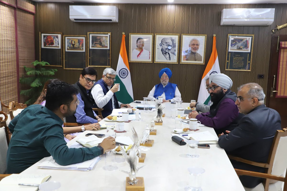 Hardeep Singh Puri (@hardeepspuri) on Twitter photo As oil is on the boil, all eyes are on the ball…
In the increasingly volatile geopolitical situation, reviewed the petroleum products supply situation with <a href="/PetroleumMin/">Ministry of Petroleum and Natural Gas #MoPNG</a> officials and our PSU OMCs. Under the visionary leadership of PM <a href="/narendramodi/">Narendra Modi</a> Ji, we have diversified our As oil is on the boil, all eyes are on the ball…
In the increasingly volatile geopolitical situation, reviewed the petroleum products supply situation with <a href="/PetroleumMin/">Ministry of Petroleum and Natural Gas #MoPNG</a> officials and our PSU OMCs. Under the visionary leadership of PM <a href="/narendramodi/">Narendra Modi</a> Ji, we have diversified our