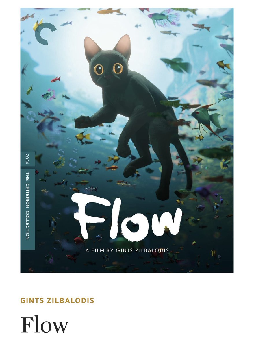 Flow getting into the Criterion Collection is the coolest thing ever. Genuinely a monumental achievement.