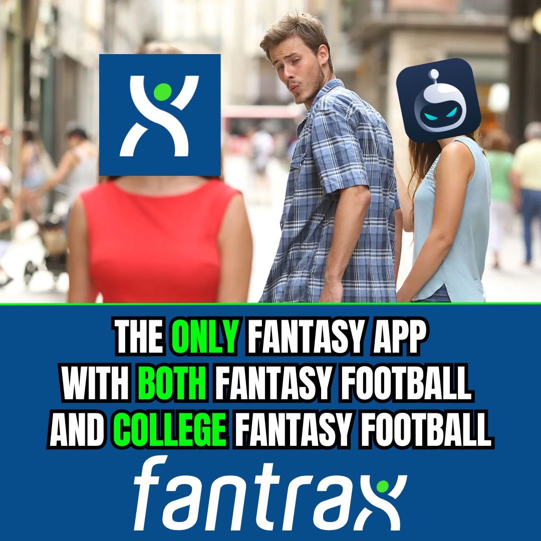 Fantrax - 

Still the ONLY Fantasy Sports App to offer both NFL Fantasy Football AND College Fantasy Football 

Don’t miss out on the action this year 

Play College Fantasy Football 

#fantasyfootball #collegefantasyfootball #collegefootball