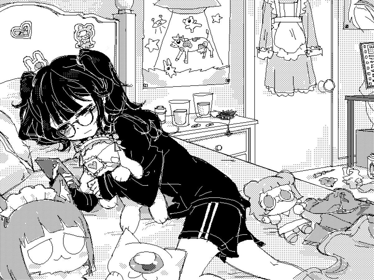 hi. she is being productive