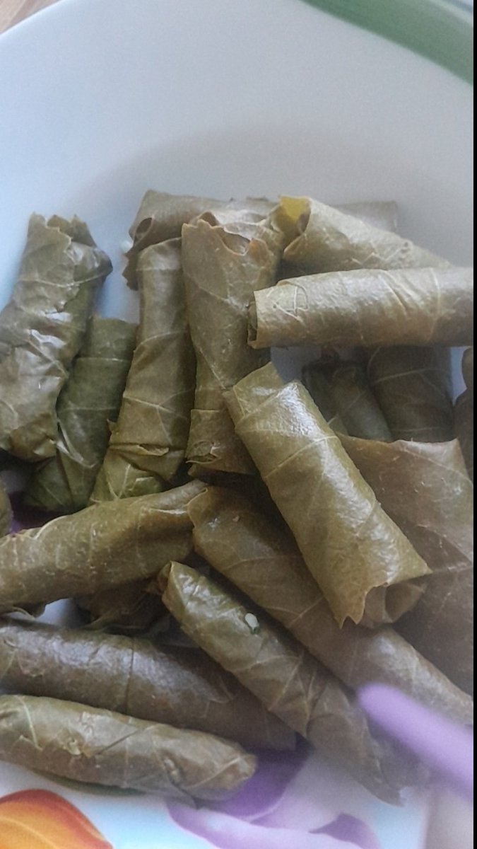 7 yaşındakı oğlumun yapdığı yaprak sarması 😍❤