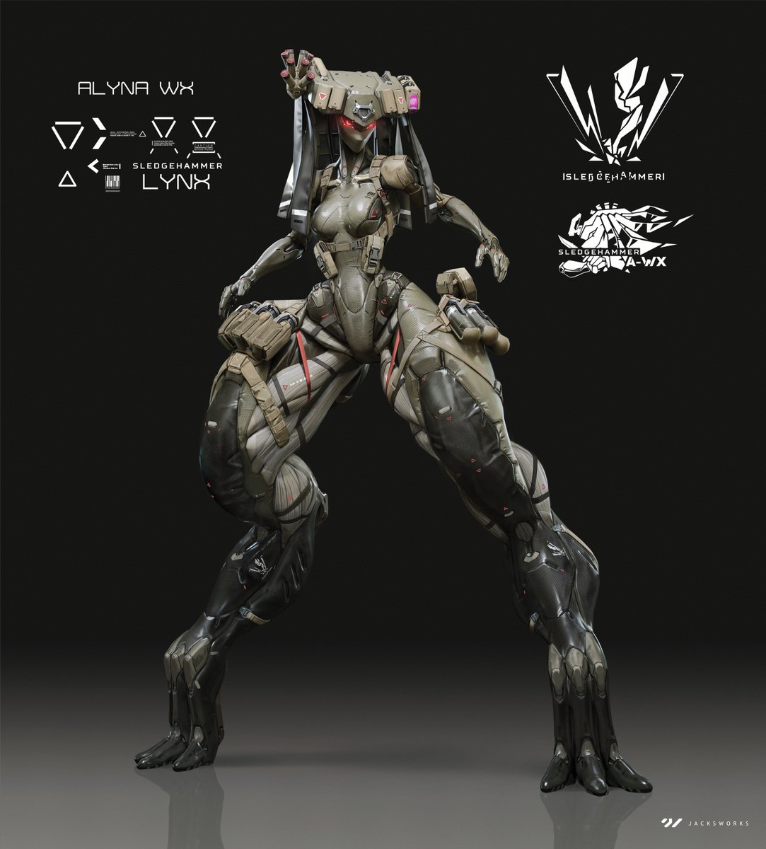 First part of the design project of character Alyna. Front view today, the rest is tomorrow.

Done for chrysanim 's animation project 

check out them big legs