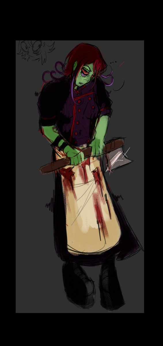 Omen sketch i did because i love it
Oc by <a href="/phantombfluff/">Phantomb #1 MEL FAN!!</a> btw <3