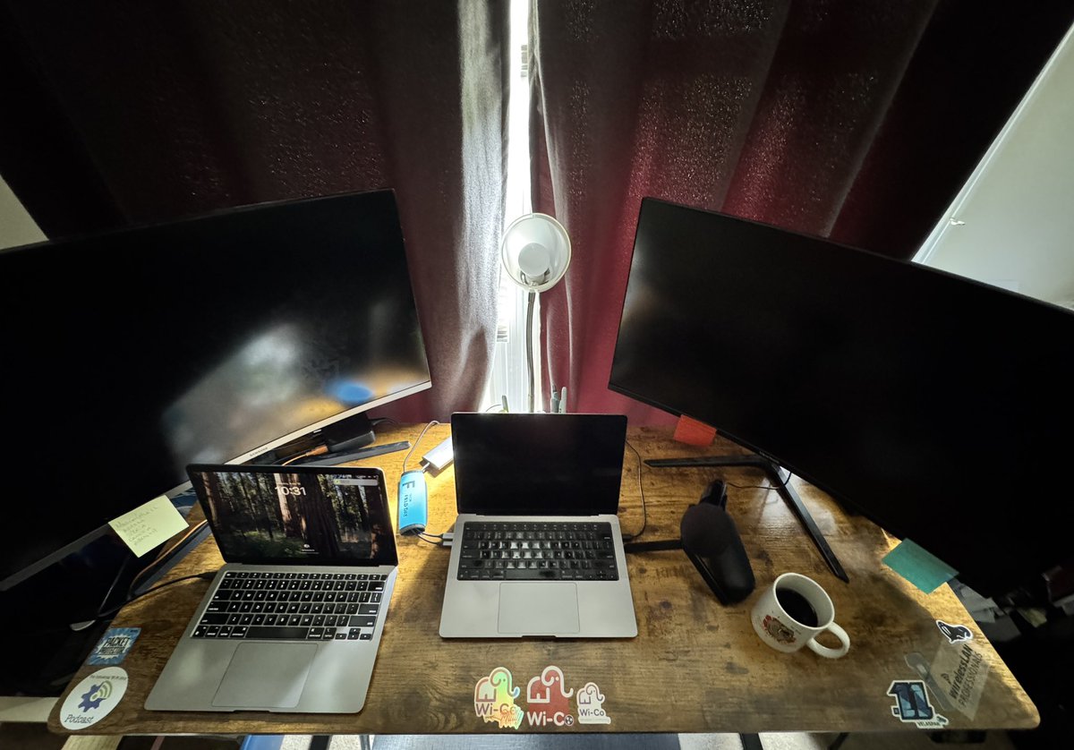 malief46's tweet photo. Finally got me one of these standing desks. Really loving it so far.
Let’s see what other stickers I can slap on it.
#wico #wlpc #industrialwifi #packetprotector #sidos #hamina #velaspan https://t.co/X4j3ohSDDL