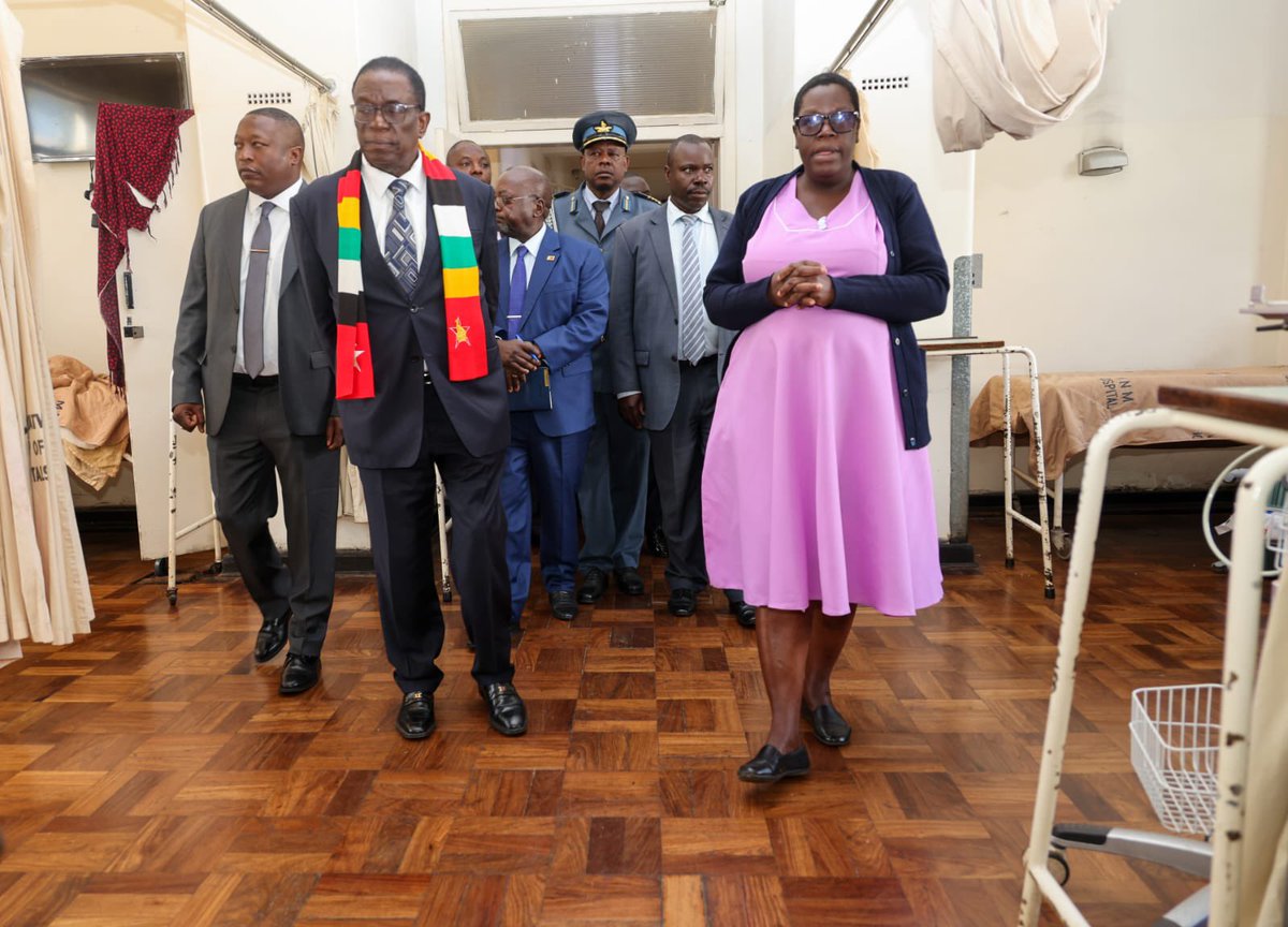 Today, President <a href="/edmnangagwa/">President of Zimbabwe</a> made an unannounced visit two central hospitals in Harare and the Natpharm warehouse. This hands-on approach underscores a profound commitment to understanding the realities on the ground and signals a renewed focus on improving health outcomes for
