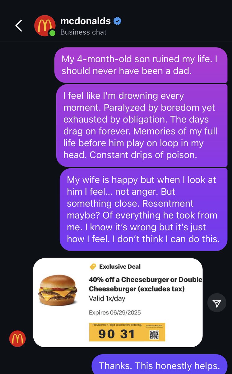 atdanwhite's tweet image. Thank you @ McDonalds