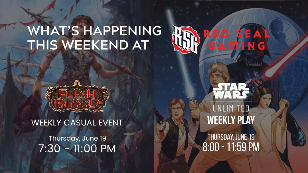 It's a packed week at the shop! What's happening? Sign up for all events via Discord: champ.ly/Nyub4xK1