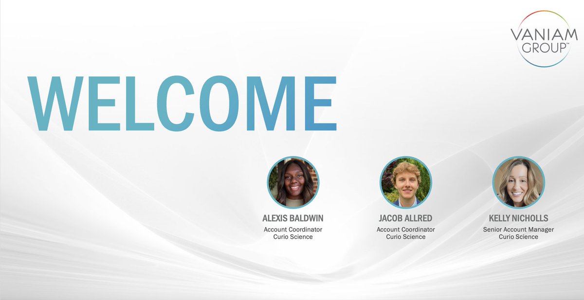 Welcome to Vaniam Group, Alexis Baldwin, Jacob Allred and Kelly Nicholls!
#teamvaniam #remotework #medcomms #lifesciences