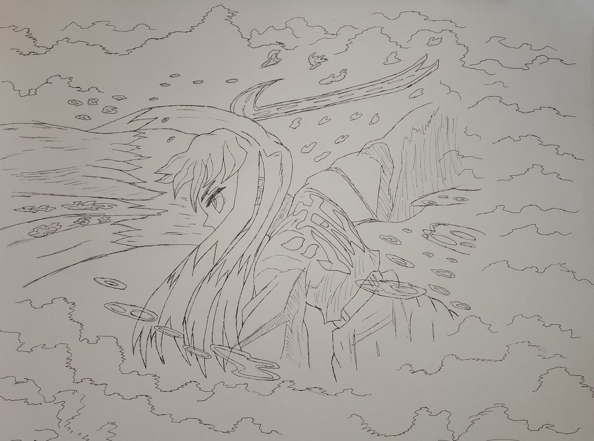 DrawsRobb's tweet image. Muichirou ☁️ #KNY #demonslayerfanart #fanart