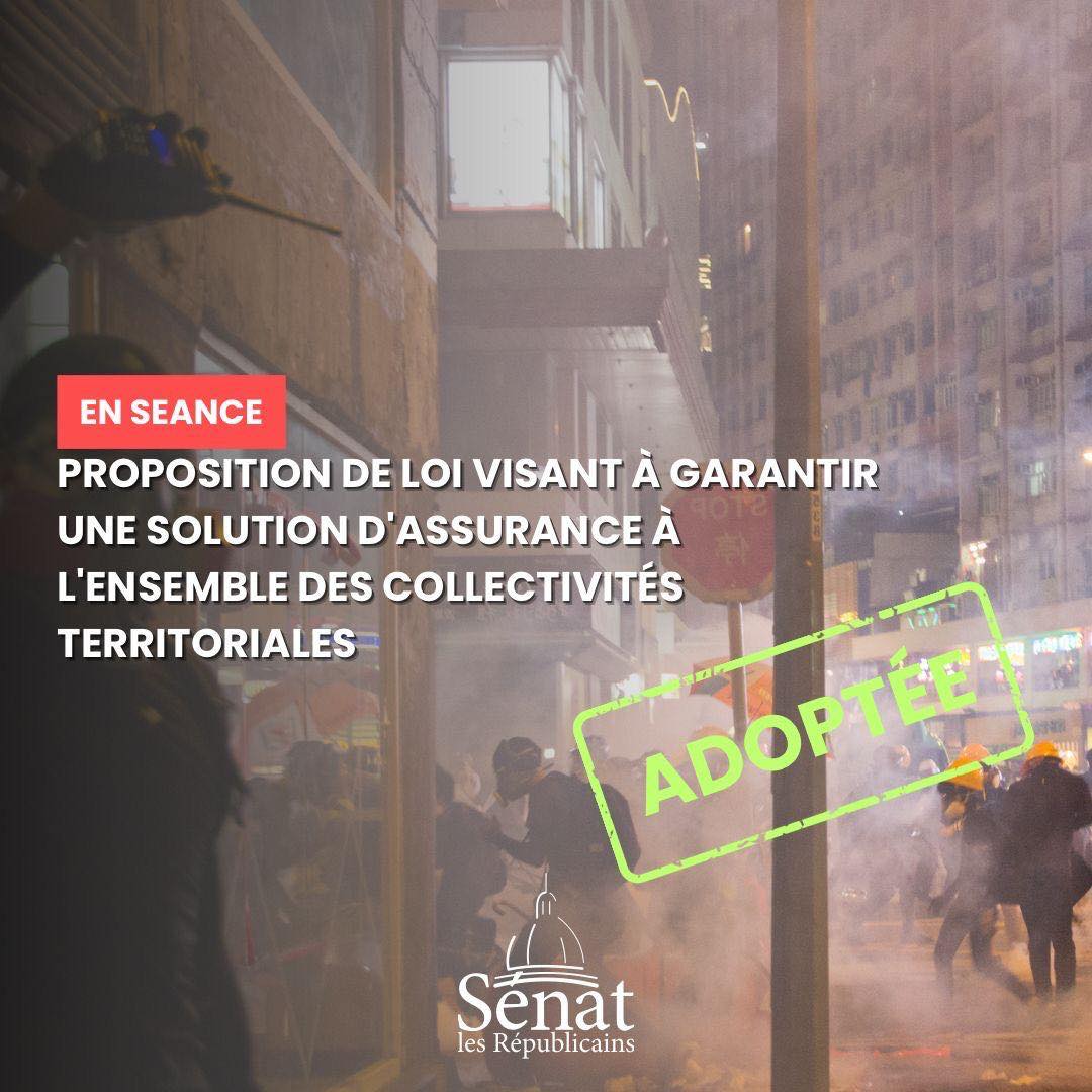 Nouveau régime d'assurance spécifique aux "émeutes", fonds de mutualisation, franchises obligatoires... Le #Sénat a adopté des mesures pour tenter de remédier aux difficultés assurantielles des collectivités touchées par les catastrophes climatiques et les dégradations urbaines.