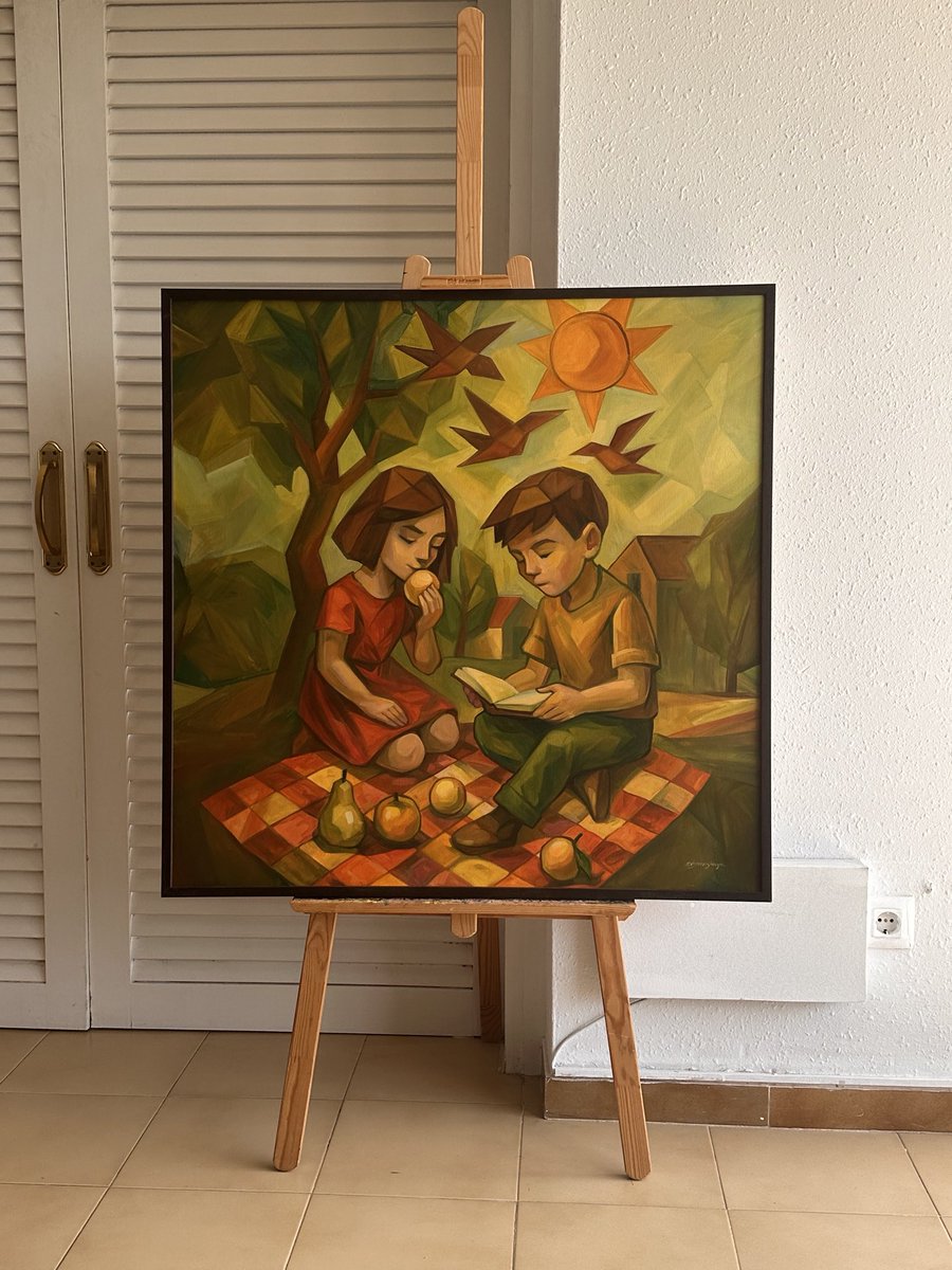 🎨 This painting is completely outside of my usual style.
But that’s exactly what made working on it so exciting.
⠀
It was a commission that turned into a true creative experiment — new imagery, a different palette, a whole new mood.💫
Do you enjoy experimenting?