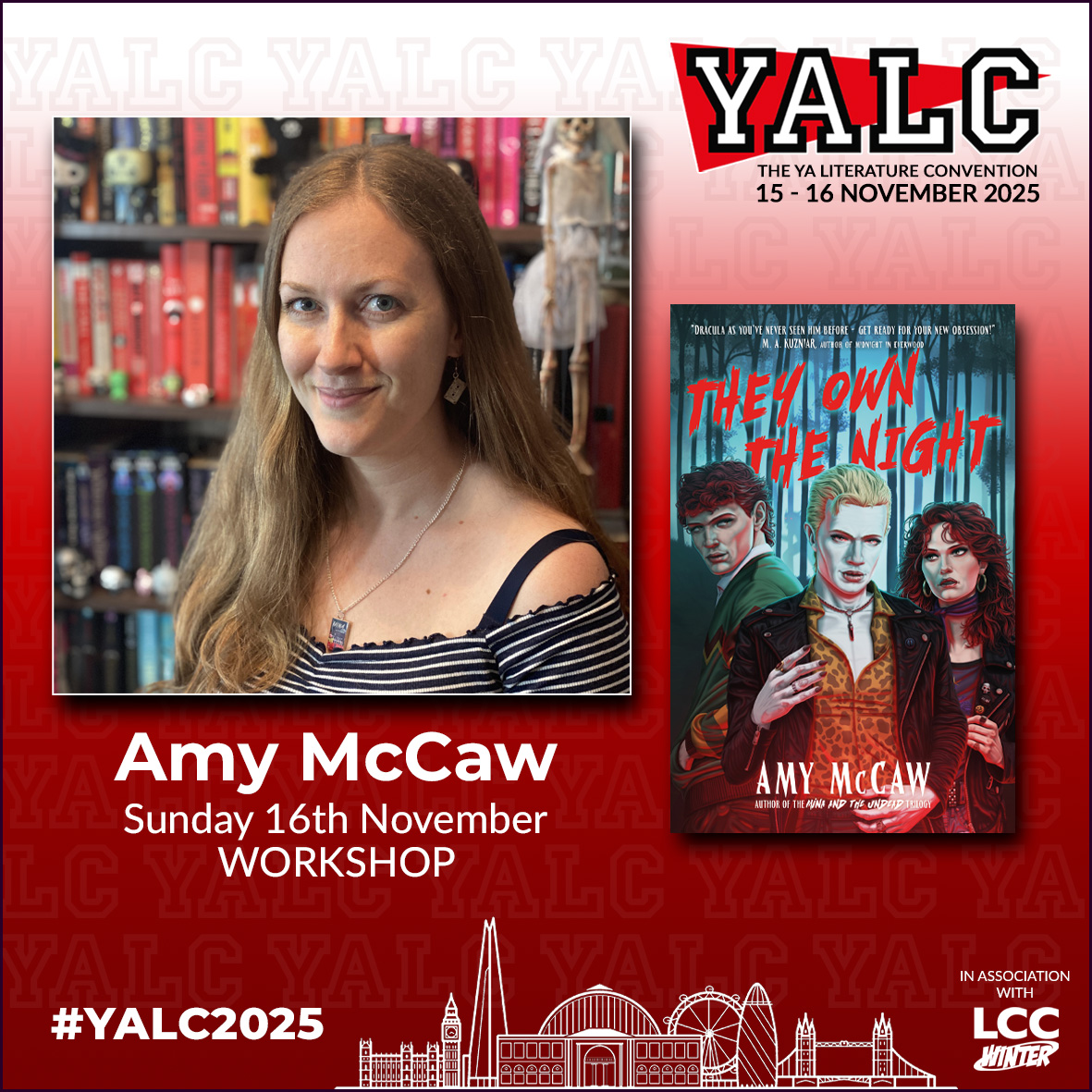 Amy McCaw <a href="/YAundermyskin/">Amy McCaw</a> will be appearing on Sunday 16th November taking part in the YALC quiz of the year

For more info and to buy your tickets click here bit.ly/YALC.
#YALC #YALC2025