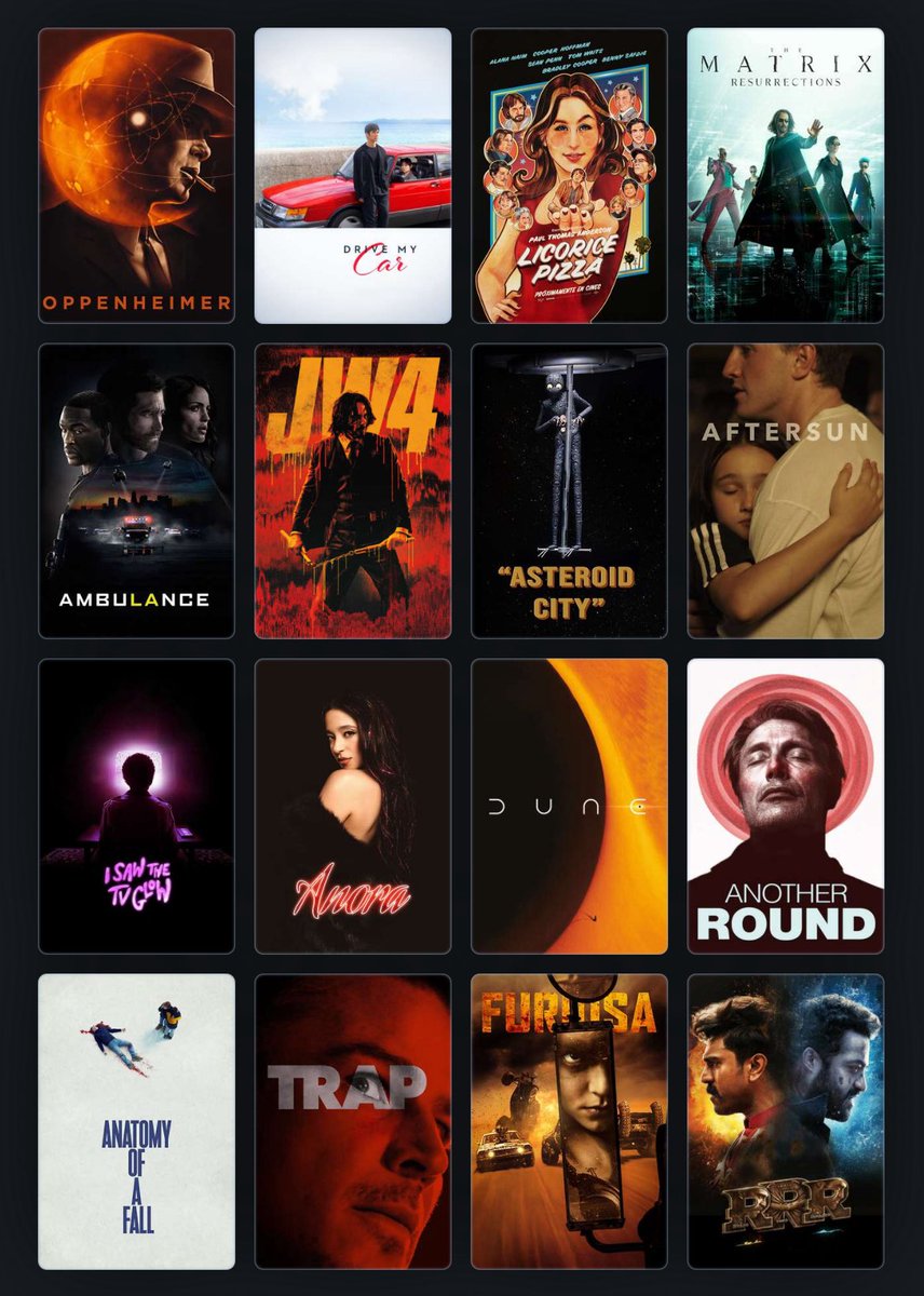 CountVolpe's tweet image. These are my movies of the 2020s