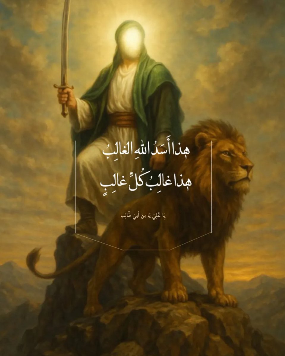 " هٰذا أَسَدُ اللهِ الغالِبُ هٰذا غالِبُ كُلِّ غالِبٍ "