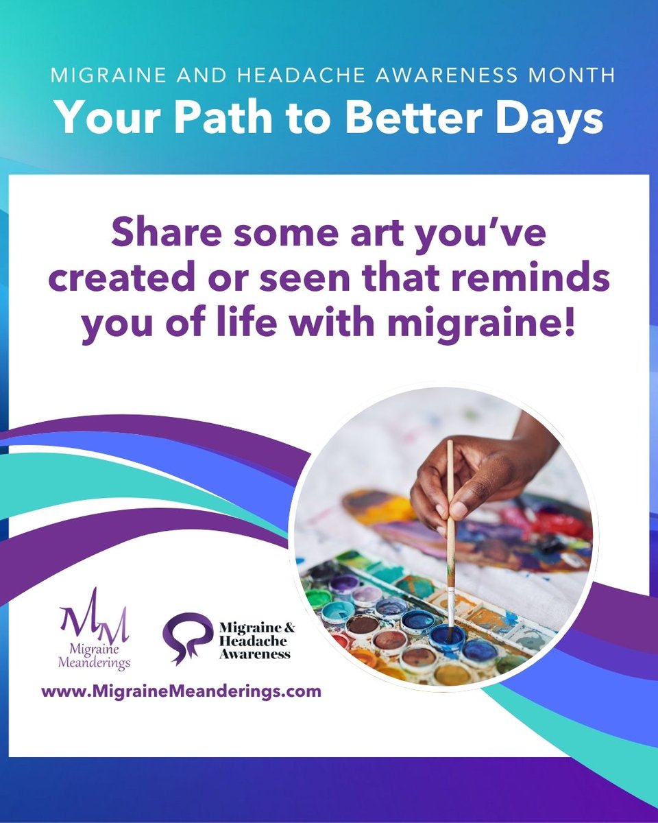 ✨ What Does Your Migraine Look Like? ✨

Share a picture of the artwork (can be original) &amp; describe why it's the perfect visual of your life with #Migraine. Show us your vision! 👇 You'll be entered into a raffle for a migraine prize!

#MHAM #MHAM2025 #PathToBetterDays