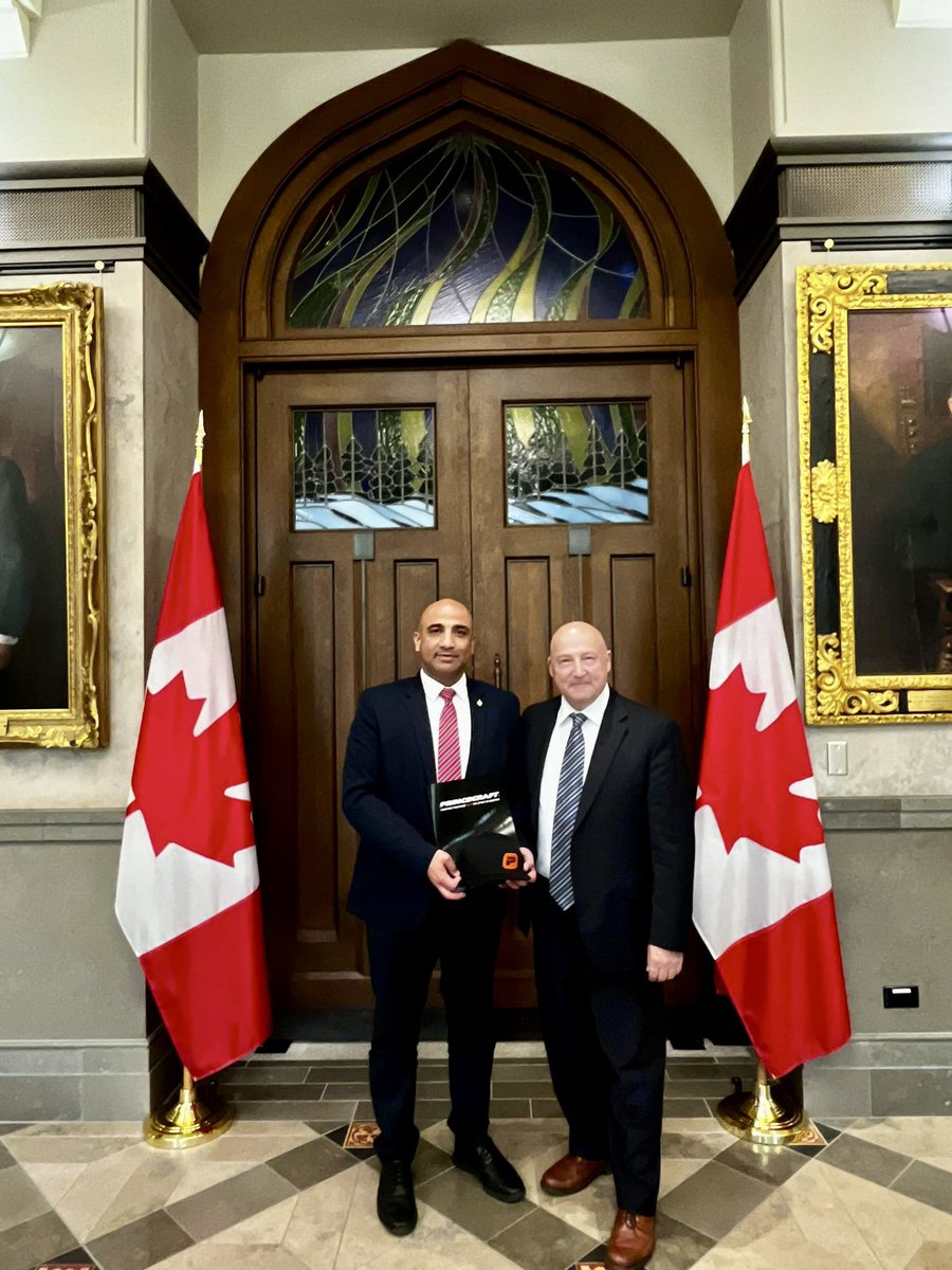 Brunswick Inc. is a leader in marine recreation that manufactures engines right here in Richmond. ⚓️🌊

I met with their representatives on the Hill to discuss how government can help them continue building boats here in BC.

#marine #recreation